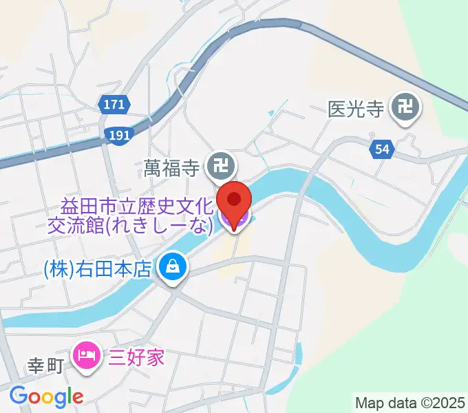 益田市立歴史文化交流館れきしーなの地図