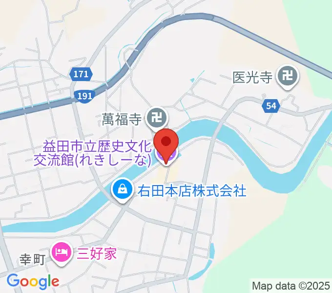 益田市立歴史文化交流館れきしーなの地図