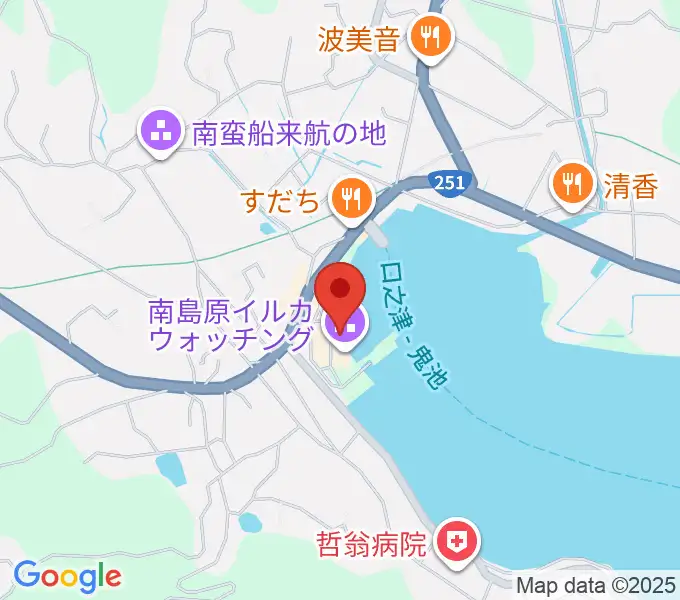 南島原市口之津歴史民俗資料館の地図