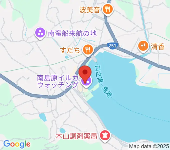 南島原市口之津歴史民俗資料館の地図