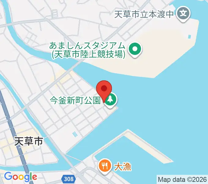 天草市立本渡歴史民俗資料館の地図