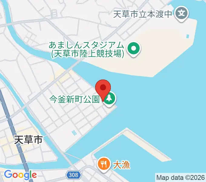 天草市立本渡歴史民俗資料館の地図