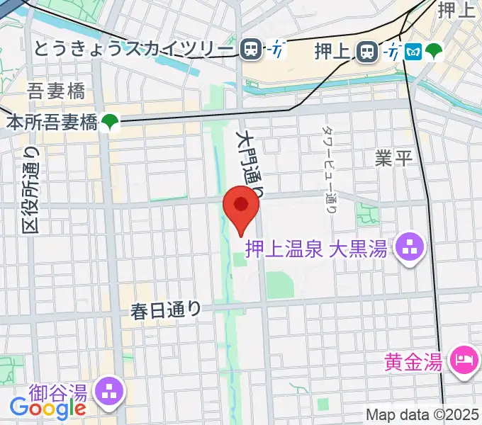 たばこと塩の博物館の地図