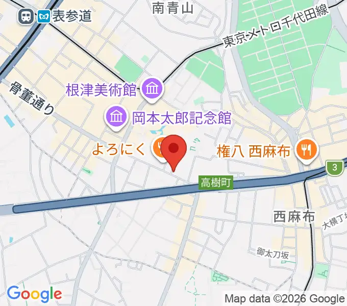 紅ミュージアムの地図