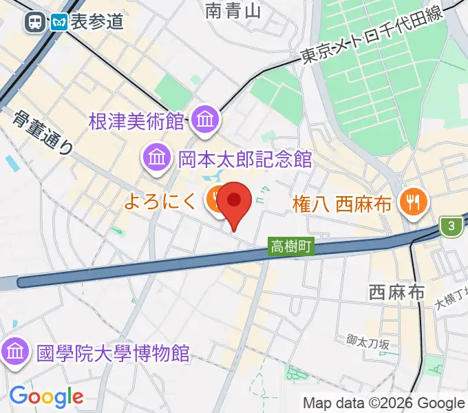 紅ミュージアムの地図