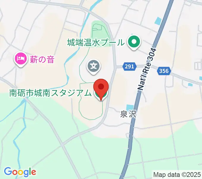 城南Li Starスタジアムの地図