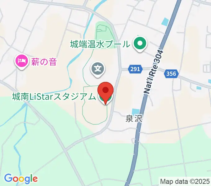 城南Li Starスタジアムの地図