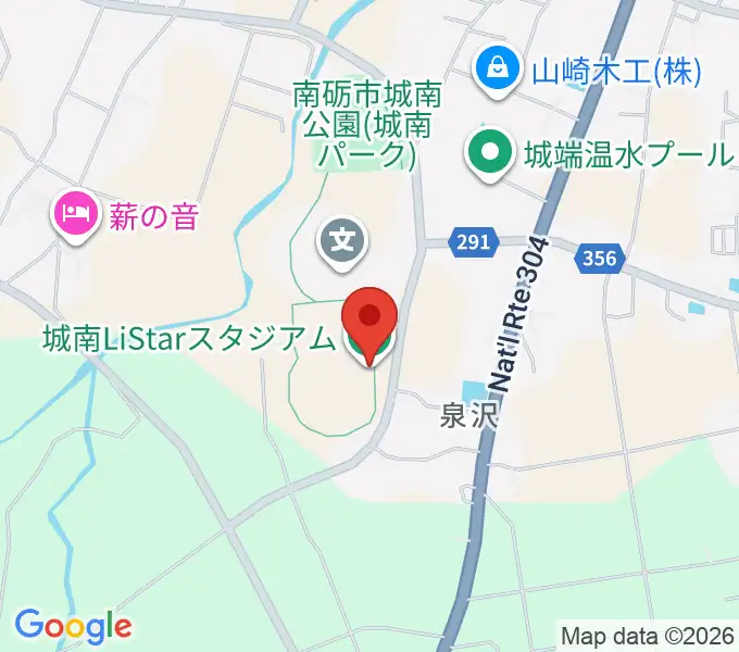城南Li Starスタジアムの地図