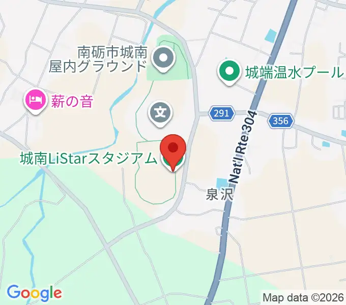 城南Li Starスタジアムの地図