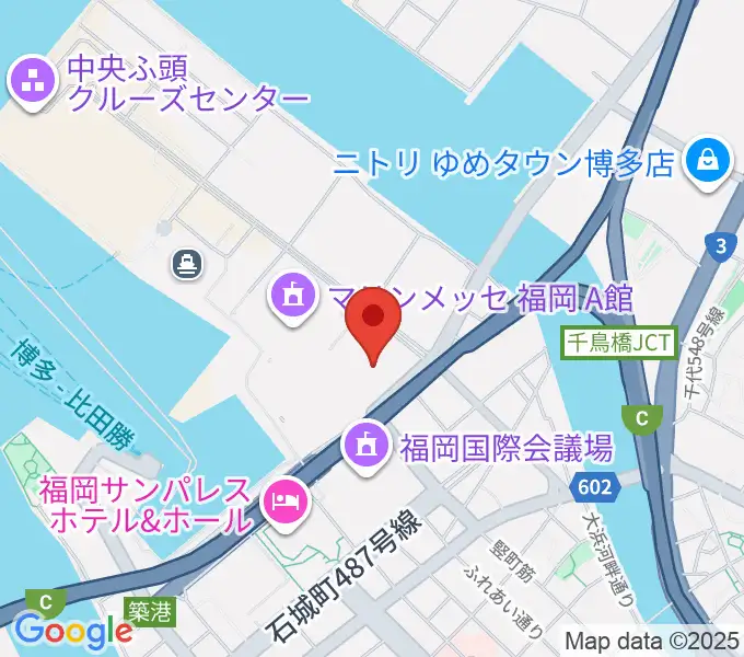 マリンメッセ福岡B館の地図