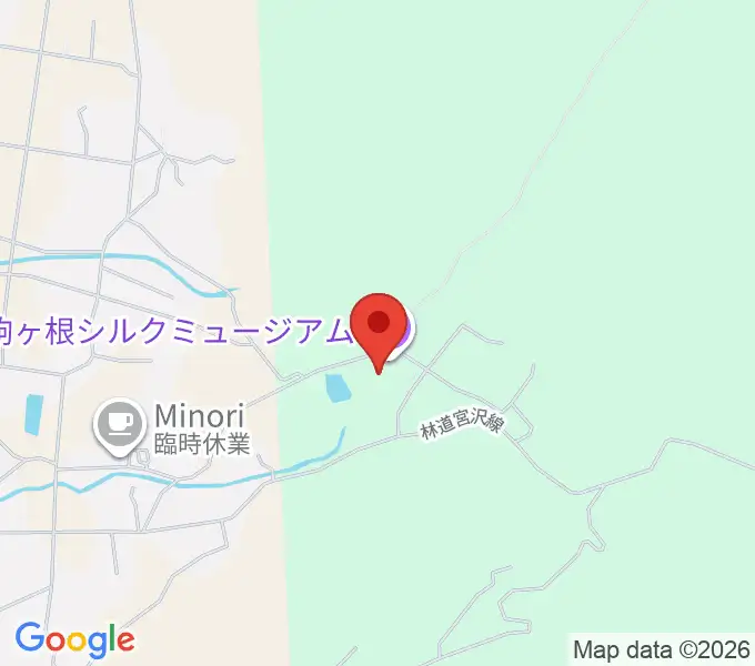 駒ケ根シルクミュージアムの地図