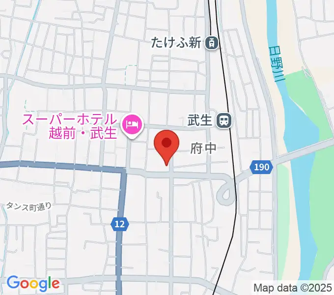 武生公会堂記念館の地図