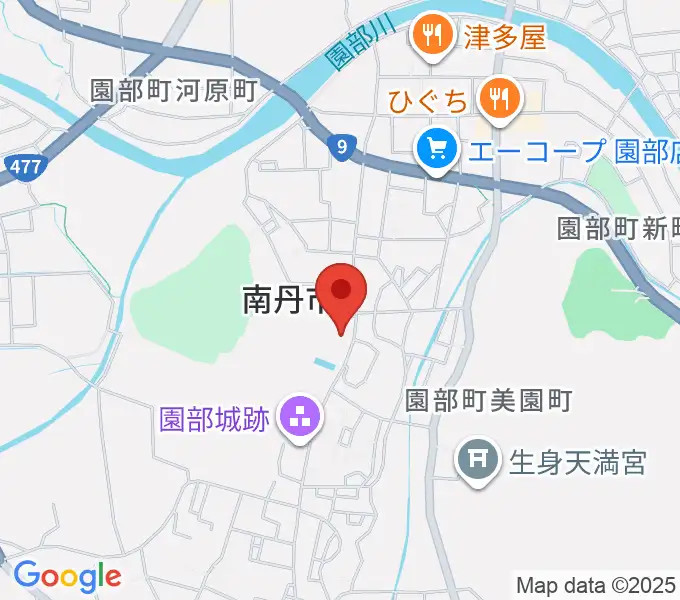 南丹市立文化博物館の地図