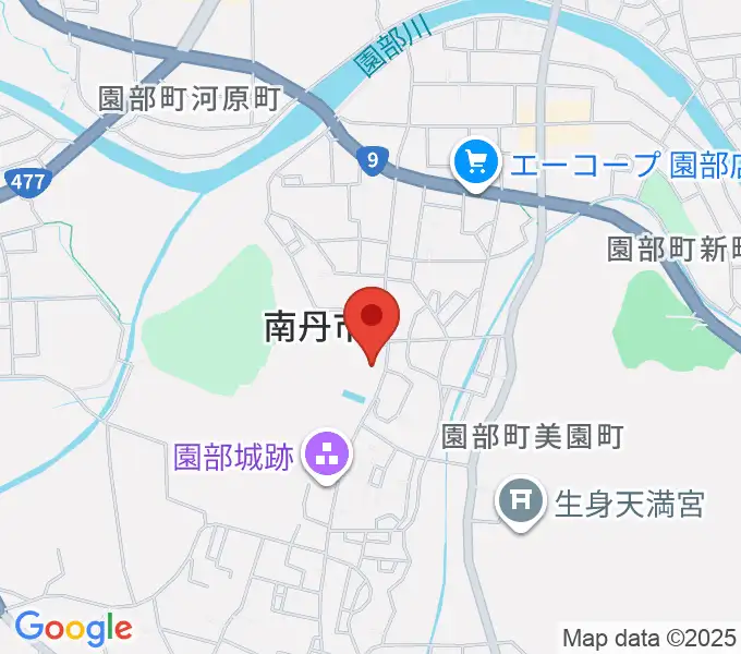 南丹市立文化博物館の地図