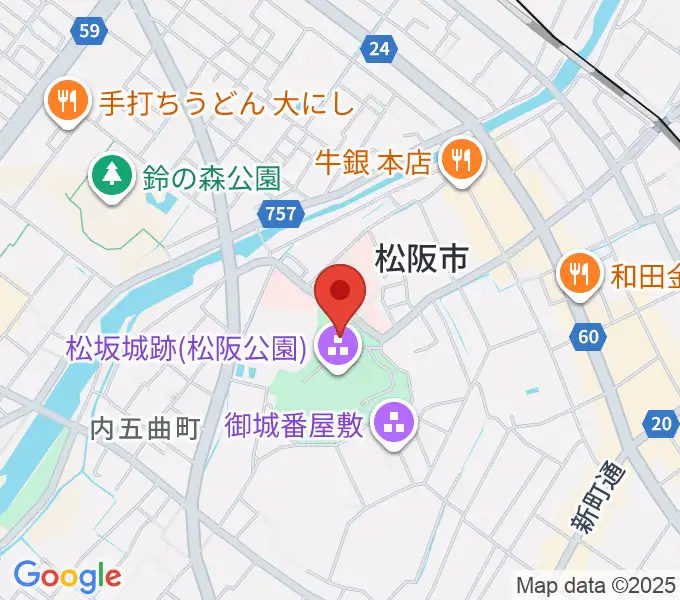 松阪市立歴史民俗資料館の地図