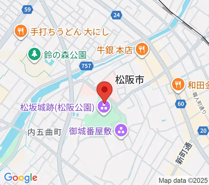 松阪市立歴史民俗資料館の地図