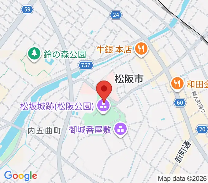 松阪市立歴史民俗資料館の地図