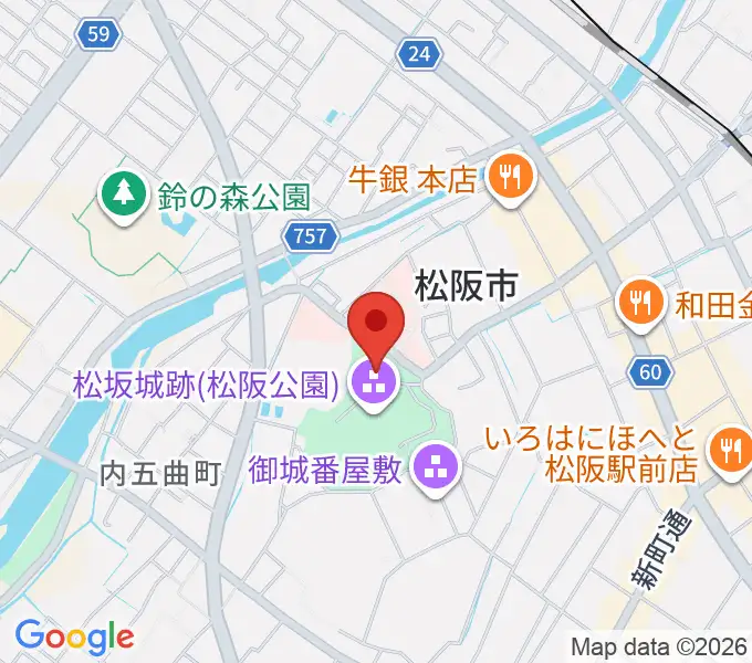 松阪市立歴史民俗資料館の地図