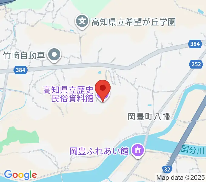 高知県立歴史民俗資料館の地図
