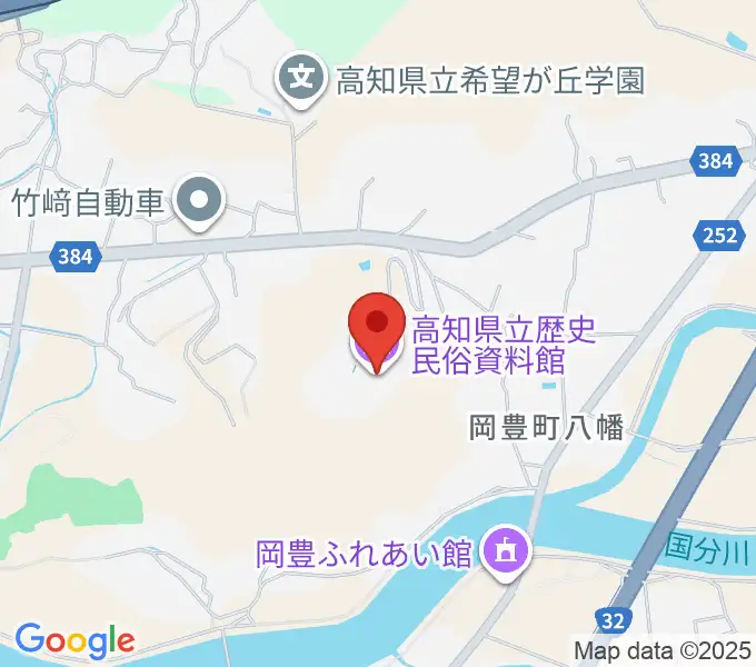 高知県立歴史民俗資料館の地図