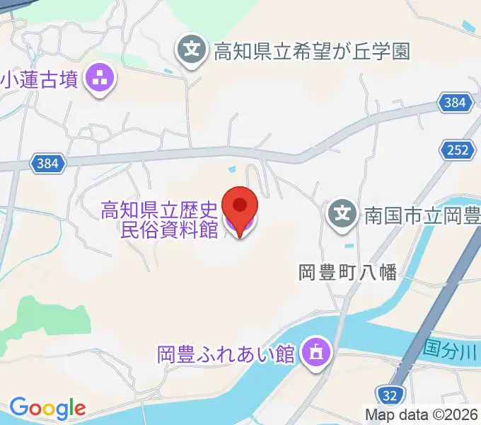 高知県立歴史民俗資料館の地図