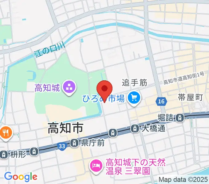 高知県立高知城歴史博物館の地図