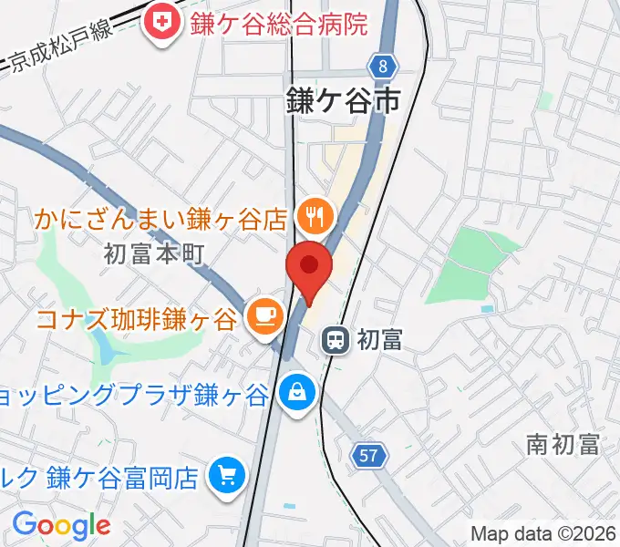 鎌ヶ谷市郷土資料館の地図