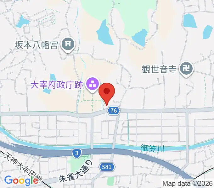 大宰府展示館の地図