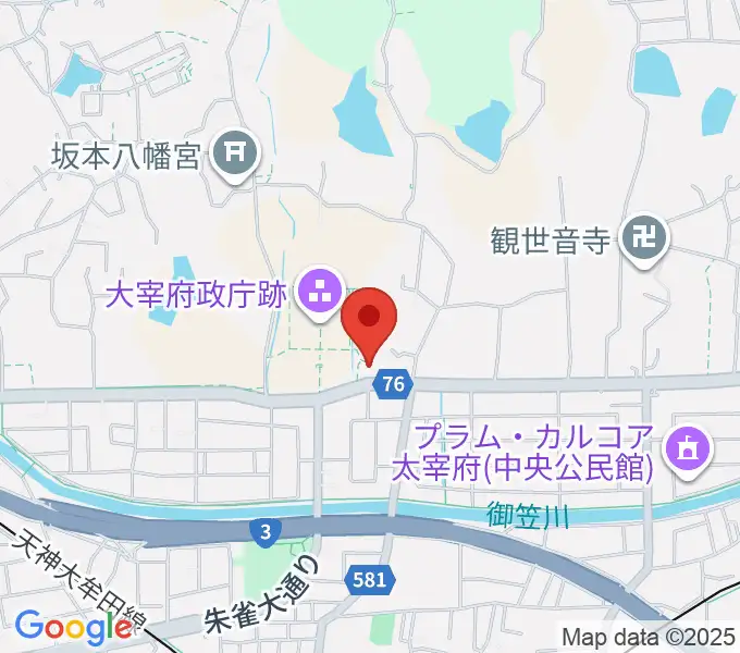 大宰府展示館の地図