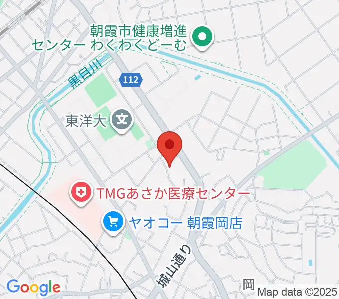 朝霞市博物館の地図