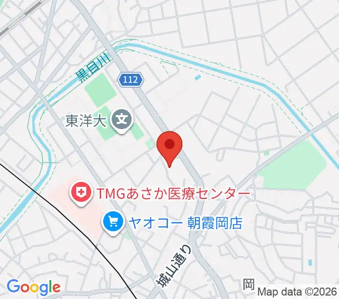 朝霞市博物館の地図