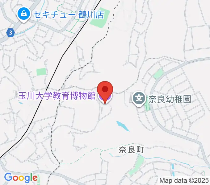 玉川大学教育博物館の地図