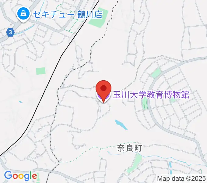 玉川大学教育博物館の地図