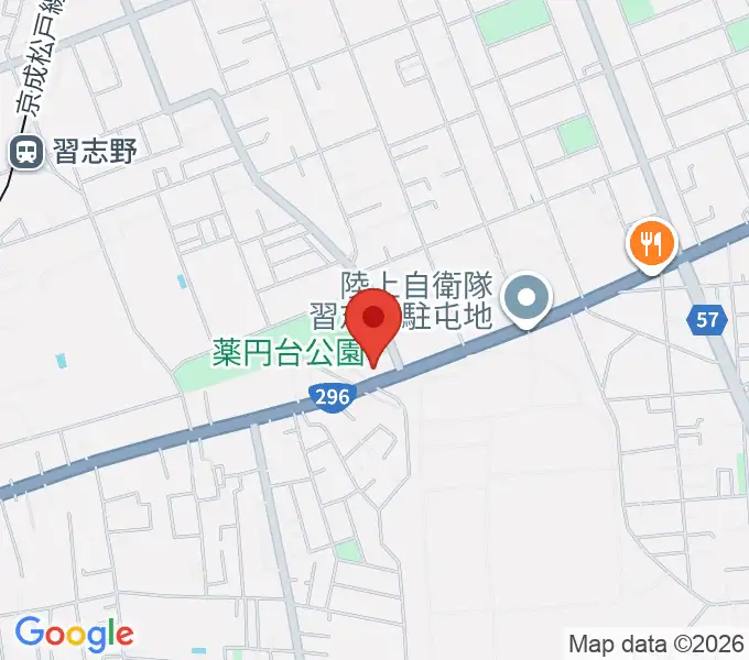 船橋市郷土資料館の地図
