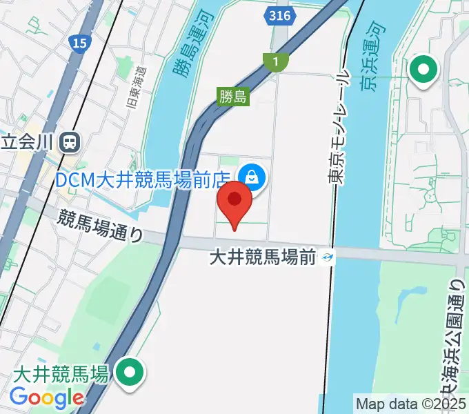 シアターHの地図