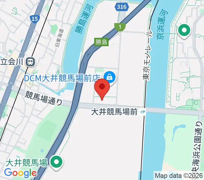 シアターHの地図