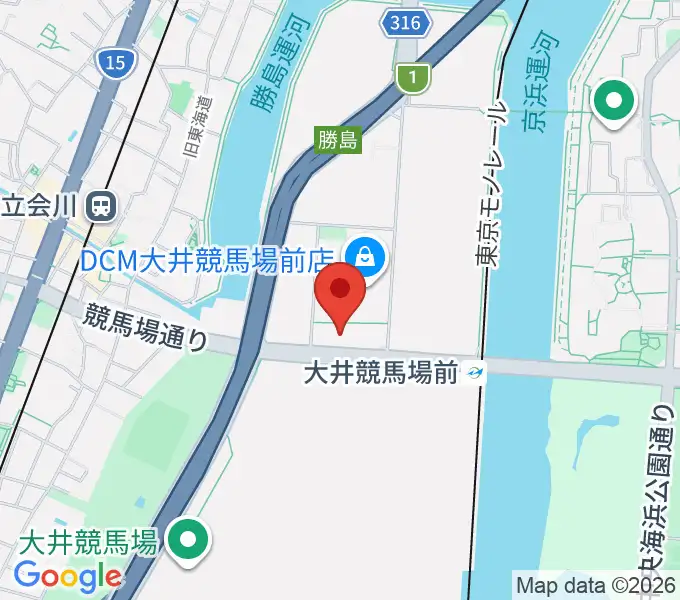 シアターHの地図