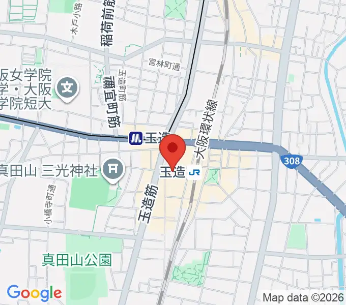 タカラ大阪の地図