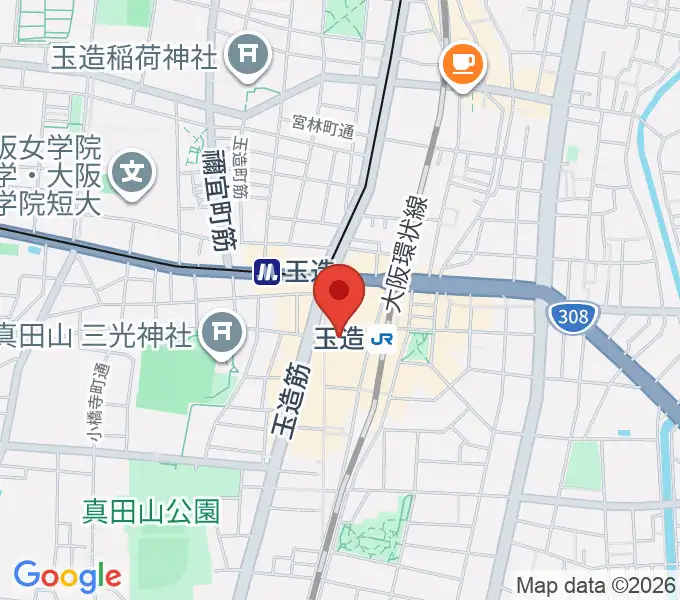 タカラ大阪の地図