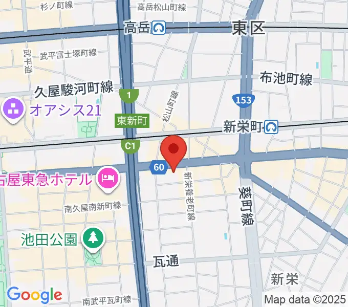 CBCホールの地図