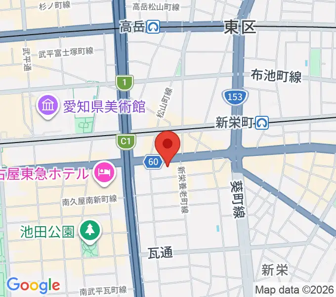 CBCホールの地図