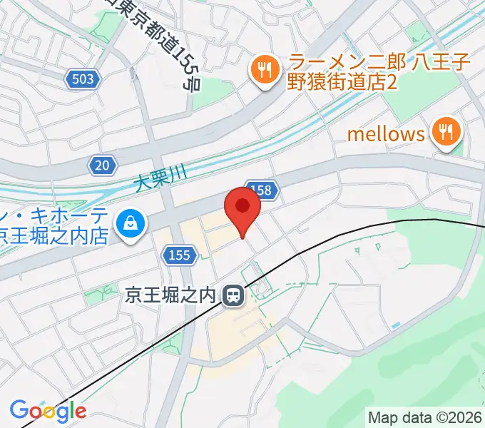 パンキースタジオの地図