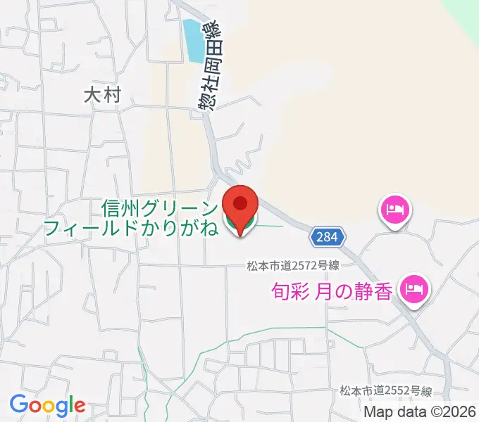 信州グリーンフィールドかりがねの地図