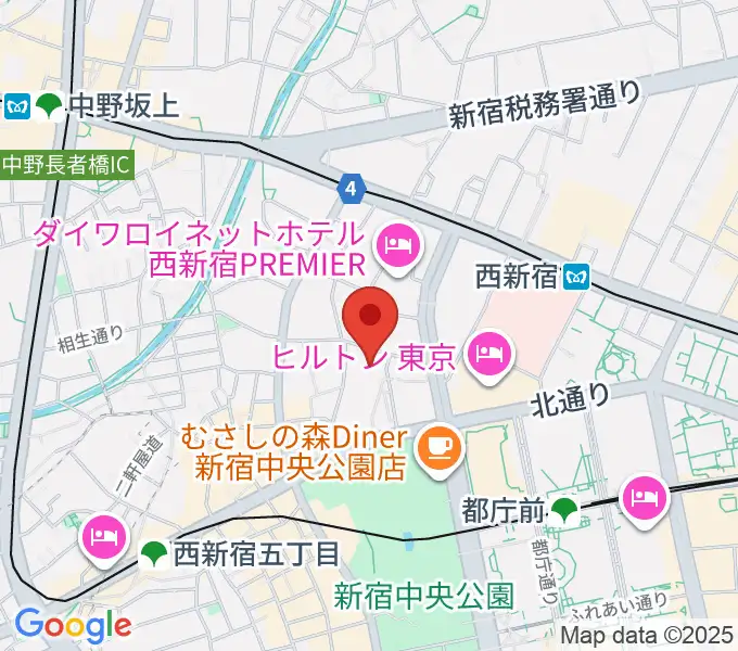 ベルサール新宿セントラルパークの地図