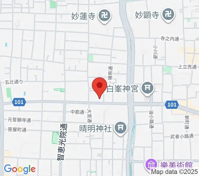 京都市考古資料館の地図