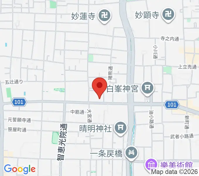 京都市考古資料館の地図