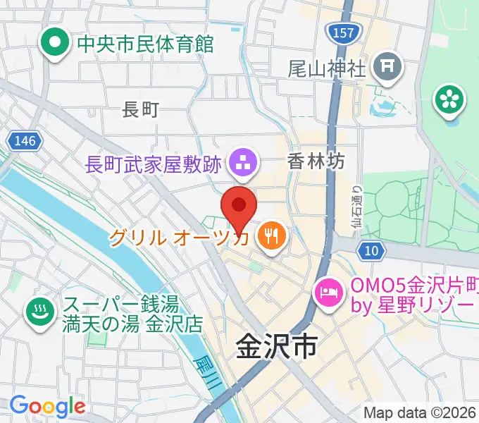 前田土佐守家資料館の地図