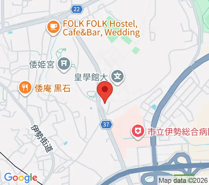 佐川記念神道博物館の地図