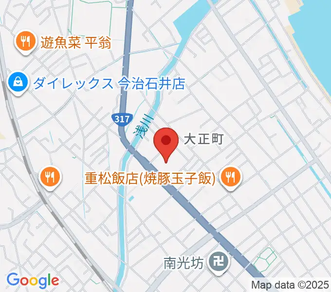 今治市中央体育館の地図