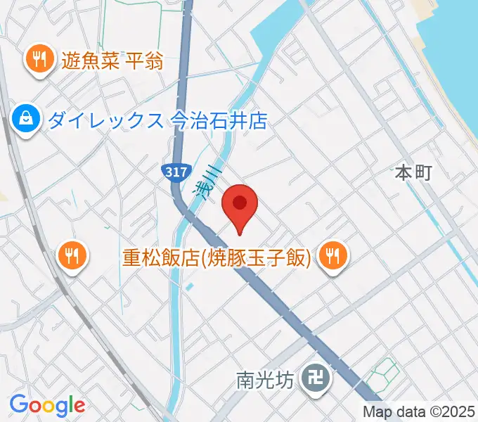 今治市中央体育館の地図
